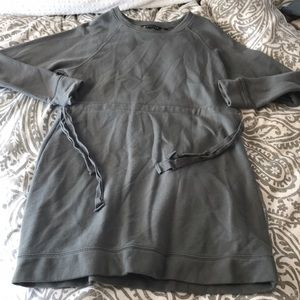 Athleta olive dress dress string waist